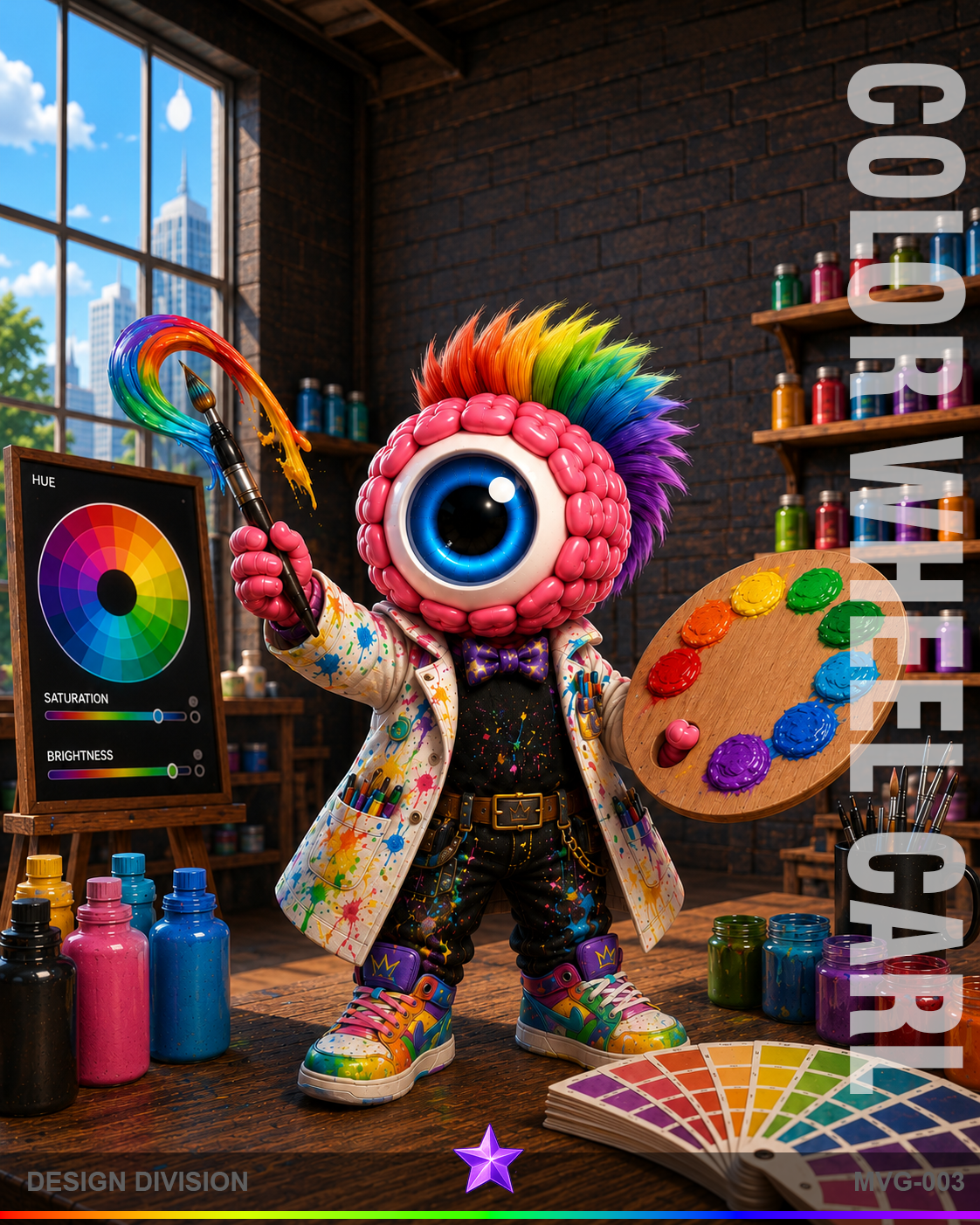 Color Wheel Carl collector card