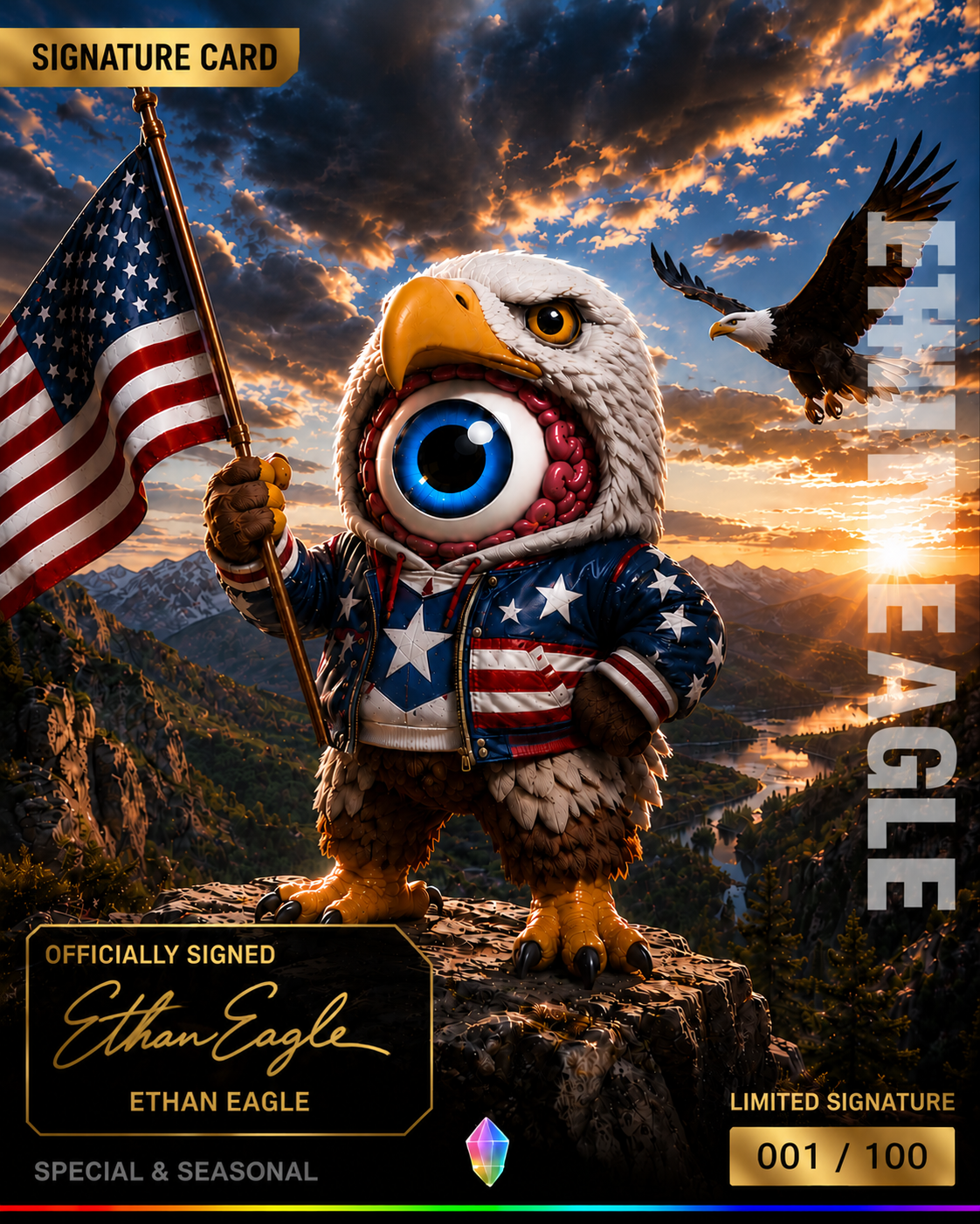 Ethan Eagle collector card