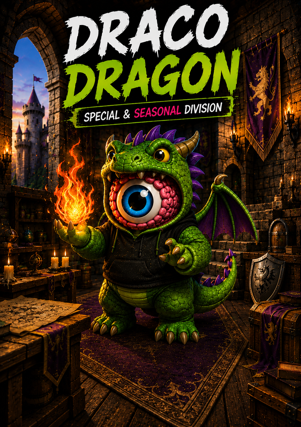 Draco Dragon character artwork