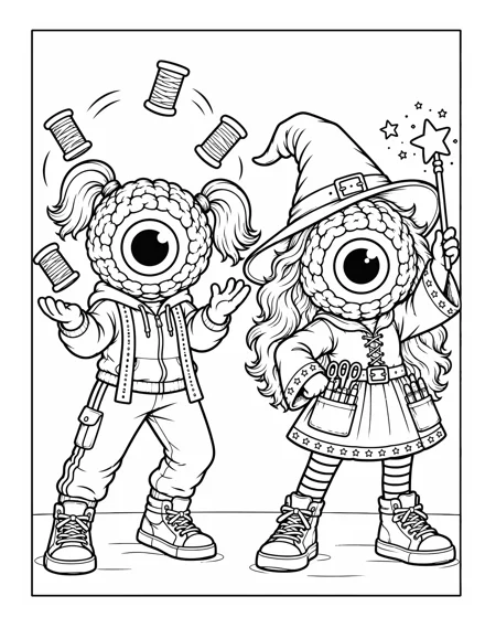 Creative Style coloring and activity page
