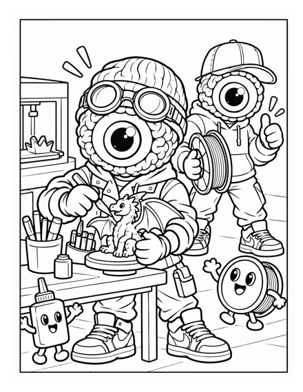 The Creative Workshop coloring and activity page